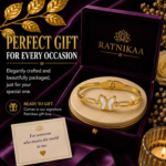 Ratnikaa Gold Butterfly Bangle Bracelet for Women | Mother of Pearl Butterfly Charm | Crystal Accent Link Bracelet | Stainless Steel Waterproof Tarnish-Free - Image 6