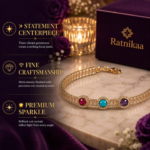 Ratnikaaa Luxury Multicolor Crystal Bracelet for Women | Anti-Tarnish Gold-Plated Bracelet with AAA+ CZ Stones | Adjustable Tennis Bracelet | Elegant Gift for Girls & Women - Image 2