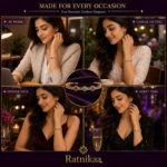 Ratnikaaa Luxury Multicolor Crystal Bracelet for Women | Anti-Tarnish Gold-Plated Bracelet with AAA+ CZ Stones | Adjustable Tennis Bracelet | Elegant Gift for Girls & Women - Image 5