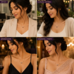 Ratnikaa Gold Plated Floral CZ Pendant Necklace for Women | Elegant Crystal Flower Drop Necklace - Image 4