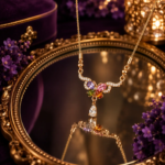 Ratnikaa Rose Gold Butterfly Pendant Necklace for Women | Multicolor Crystal Pendant Chain | Lightweight Fashion Jewelry - Image 5