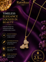 Triple Heart Crystal Pendant Necklace for Women | Gold-Tone Heart Necklace with Sparkling Crystal Detailing - Image 7
