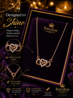 Rose Gold Heart & Infinity Pendant Necklace for Women | Sparkling Crystal Heart Design, Elegant Lightweight Chain, Tarnish-Resistant Finish - Image 3